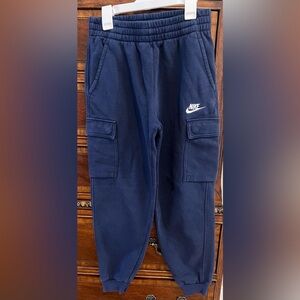 Boys Nike fleece cargo joggers - Large